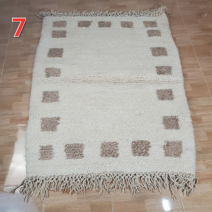 UNIQUE small berber rug, Handmade Rug , 3x5ft Moroccan Rug, 3x5ft Rug, Beniourain Wool Rug, Geometric Rug, Handwoven Rug, Area Rug