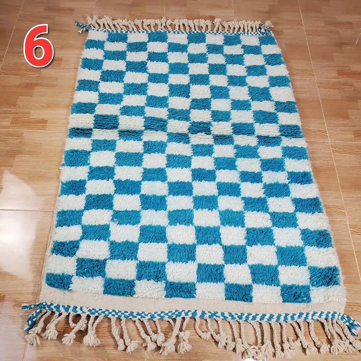 UNIQUE small berber rug, Handmade Rug , 3x5ft Moroccan Rug, 3x5ft Rug, Beniourain Wool Rug, Geometric Rug, Handwoven Rug, Area Rug