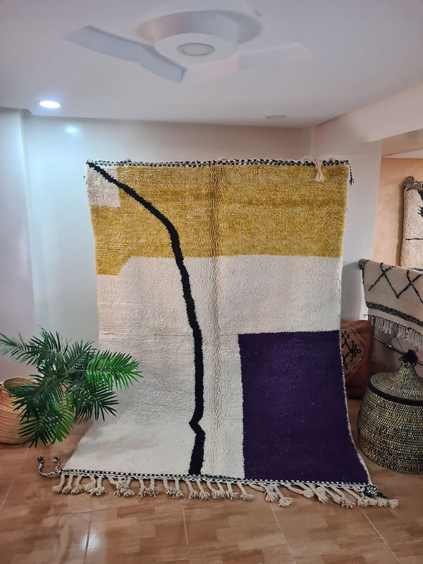 BENIOURAIN RUG, Handmade Rug , 5x8ft Moroccan Rug, 5x8ft Rug, Beniourain Wool Rug, Geometric Rug, Handwoven Rug, Area Rug,bedroom rug,Azilal rug,Berber Rug