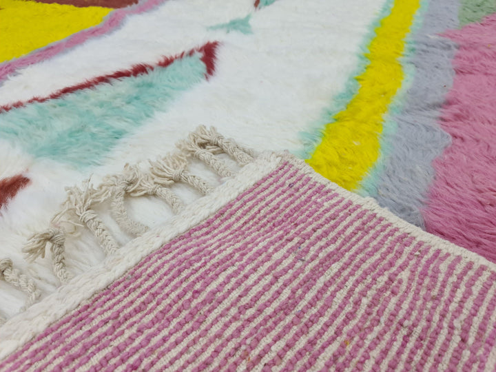 Azilal Handmade Rug, Moroccan Rug, Handmade Rug, Pink Abstract Rug, Tribal Rug, Berber Rug, Sheep Wool Rug, Tapis Marocain, Teppish Marokko