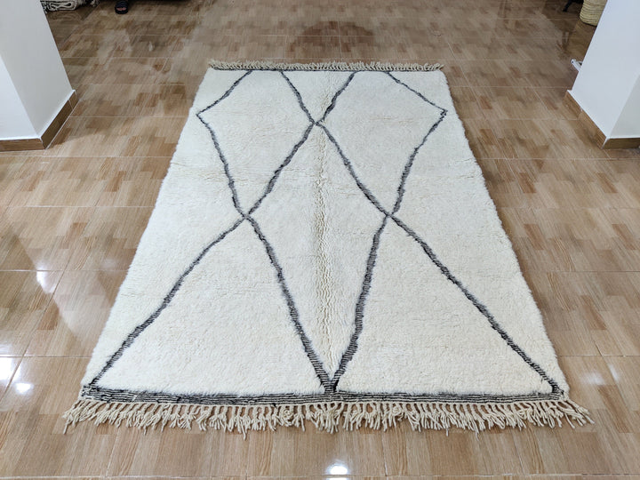 beni ourain rug, moroccan rug, berber rug, wool rug,  rug, handmade rug, azilal rug, moroccan carpet, hand woven rug, beni rug, tapis