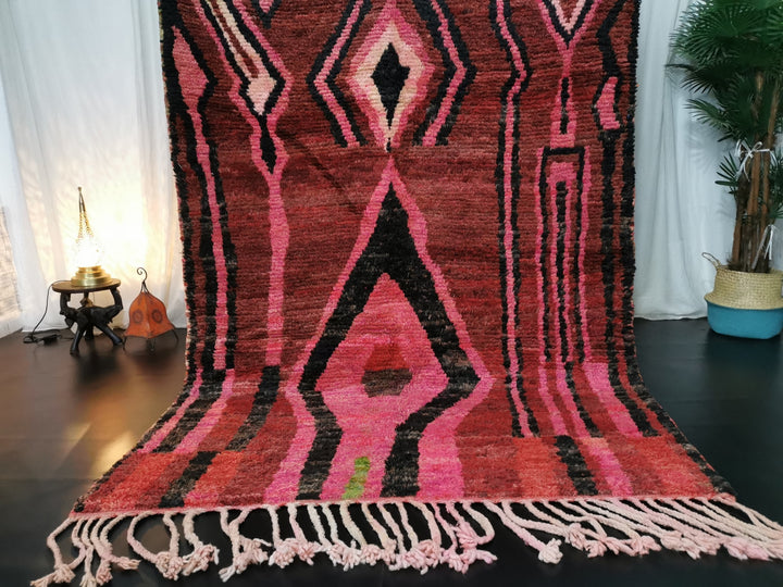 sheep wool rug, moroccan rug area, tribal wool carpet,  wool rug, boujaad wool, abstract rug, brown wool carpet, bohemian rug