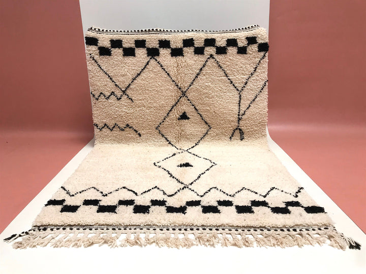 moroccan rugs  , beni ourain rug, berber carpet,  rug, bohemian rug, white color rug, soft carpet, handmade gift, art, design