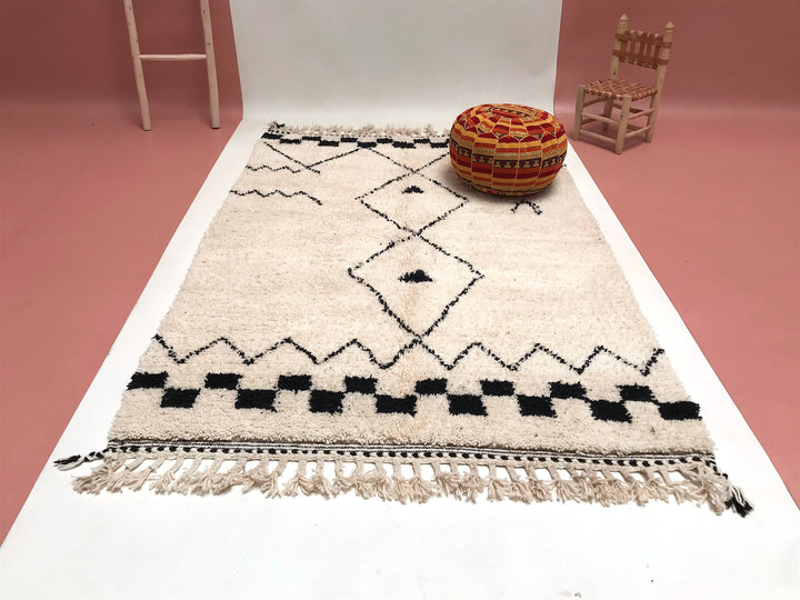 moroccan rugs  , beni ourain rug, berber carpet,  rug, bohemian rug, white color rug, soft carpet, handmade gift, art, design