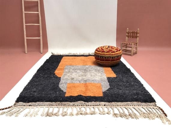 Custom Moroccan Rug,  wool, Moroccan carpet, Handmade Beni Ourain Style, Teppich marokko, Shag area rug, sheepskin rug, Large authentic