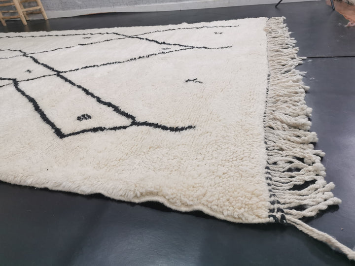 Amazing Mrirt Rug,Moroccan Handmade Carpet, Artistic White Rug, Tribal Abstract Rug, Berber Wool, Rug, Tapis berber, Sheep Wool Rug