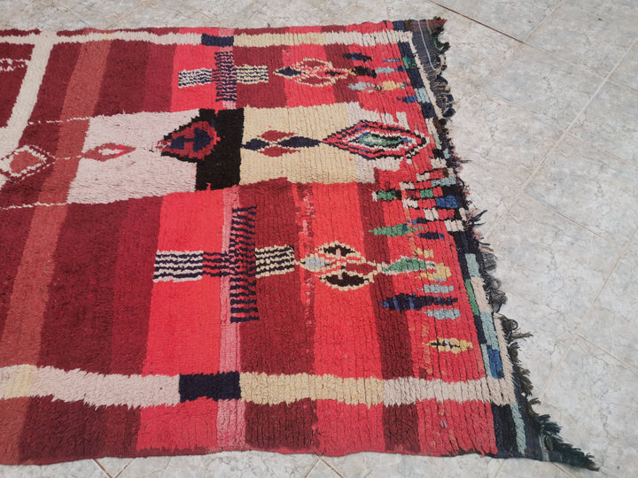 .. ft berber boujad rug  area rug  moroccan rug   rug  red carpet  handmade rug  berber rug tribal rug