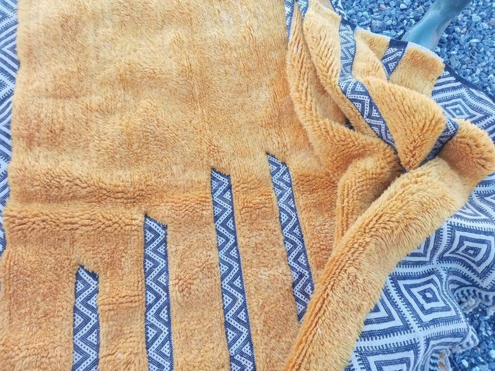 Made to order Moroccan rug, Mrirt rug, Premium quality wool carpet, Orange tribal flooring, Tapis berbere, Zanafi, Flatweave carpet