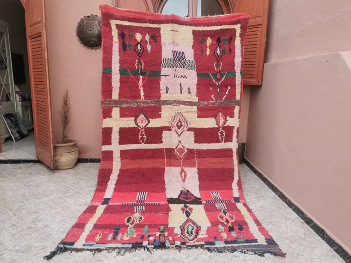 .. ft berber boujad rug  area rug  moroccan rug   rug  red carpet  handmade rug  berber rug tribal rug