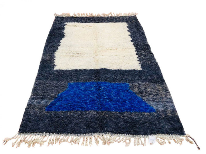 Moroccan rug blue, Berber rug, Custom Moroccan rug, Beni ourain rug, Handmade rug, Plain Wool rug, Solid blue rug, custom made rugs