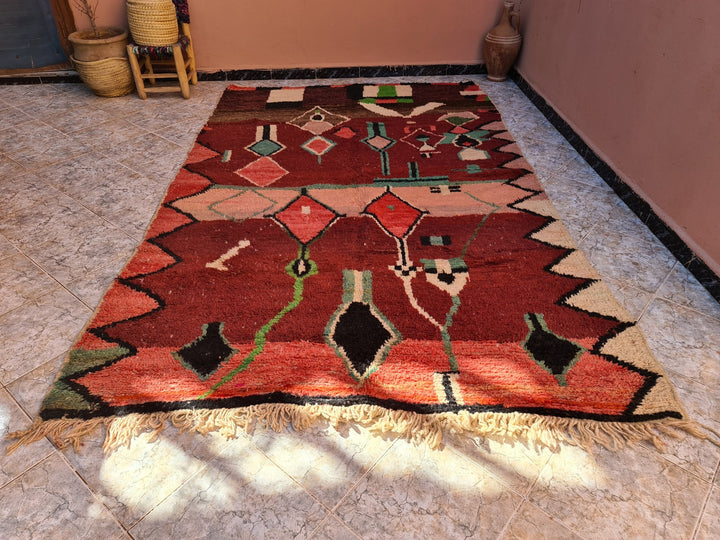 unique rug for you  . x . feet  berber moroccan rug boujaad rug unique handknotted carpet  free shipping 