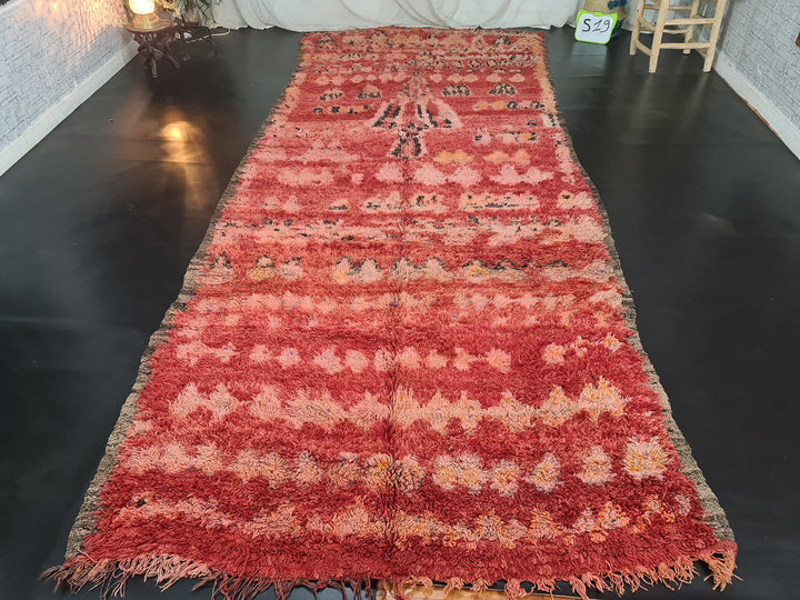  handmade moroccan rug, authentic red rug, berber carpet, bohemian rug, sheep wool rug, tapis marocain.