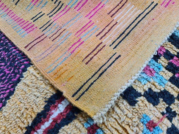 Berber Symbols Rug , Handmade Boujad Rug, Moroccan Rug, Authentic Wool, Abstract Moroccan Rug, Artistic carpet, Bohemian Rug, Tapis Marocain