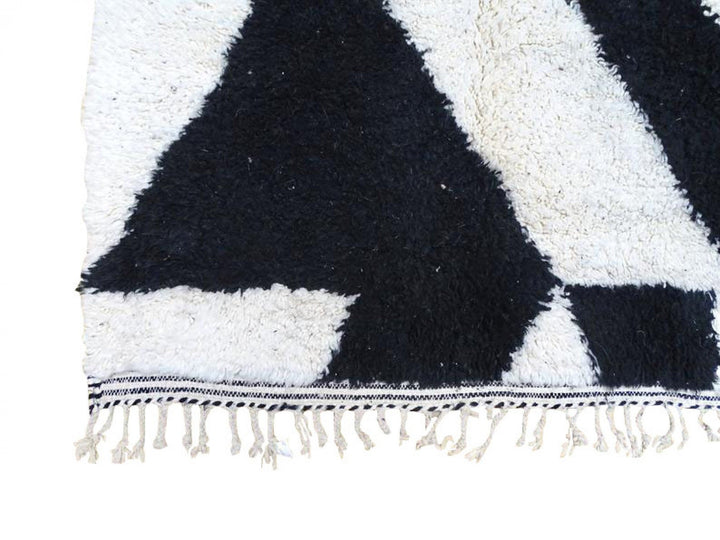 Moroccan Style Rug,  Area Rug, Beni Ourain Rugs, White Black Rug, Beni ourain Rugs, Area Wool Rug, Berber Carpet, Moroccan carpet