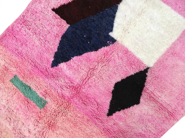 Moroccan pink rug Flat woven kilim  Custom rug Moroccan area rug Wool Berber rug  Beni ourain rug   Free shipping