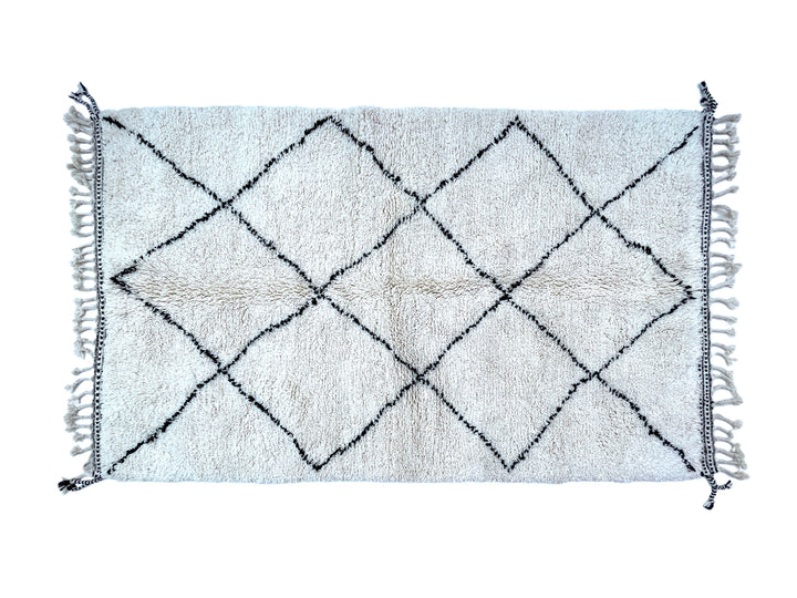 Moroccan rug , Unique large Moroccan carpet, Beni Ourain Rug, Berber carpet, bohemian rug, white color rug, soft carpet, handmade gift