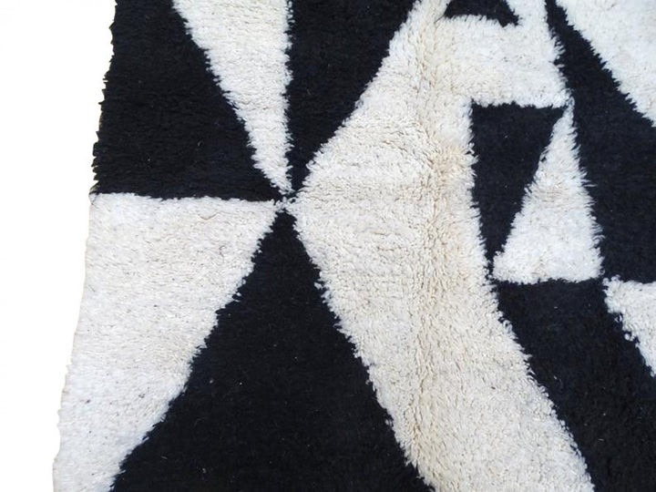 Moroccan Style Rug,  Area Rug, Beni Ourain Rugs, White Black Rug, Beni ourain Rugs, Area Wool Rug, Berber Carpet, Moroccan carpet