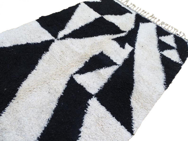 Moroccan Style Rug,  Area Rug, Beni Ourain Rugs, White Black Rug, Beni ourain Rugs, Area Wool Rug, Berber Carpet, Moroccan carpet