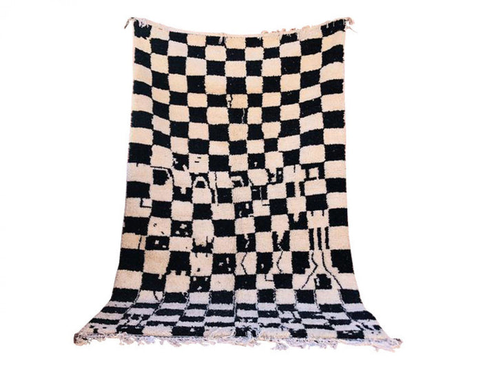 Checkered rug, Moroccan rug checker, Berber moroccan rug,  rug, handwoven wool rug, Mid century rug, Morokko Teppich, tapis