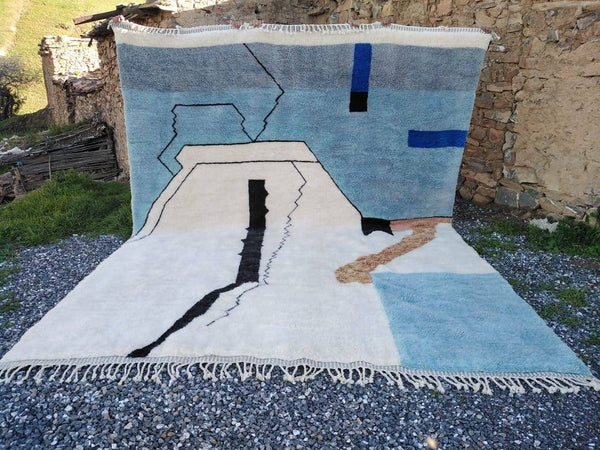 Made to order Moroccan rug, Mrirt rug, Beni ourain rug, Berber rug, Handmade wool rug, Lu rugs, Tribal rug, Beniouarain rug