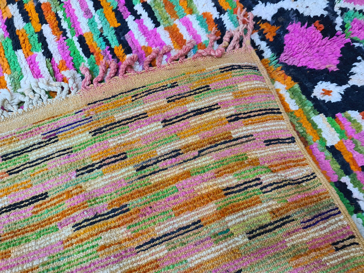 Fabulous Moroccan Rug , Moroccan Boujaad Rug, Colorful Rug, Authentic Moroccan, Handmade Rug, Berber Rug, Abstract Carpet, Bohemian Wool Rug