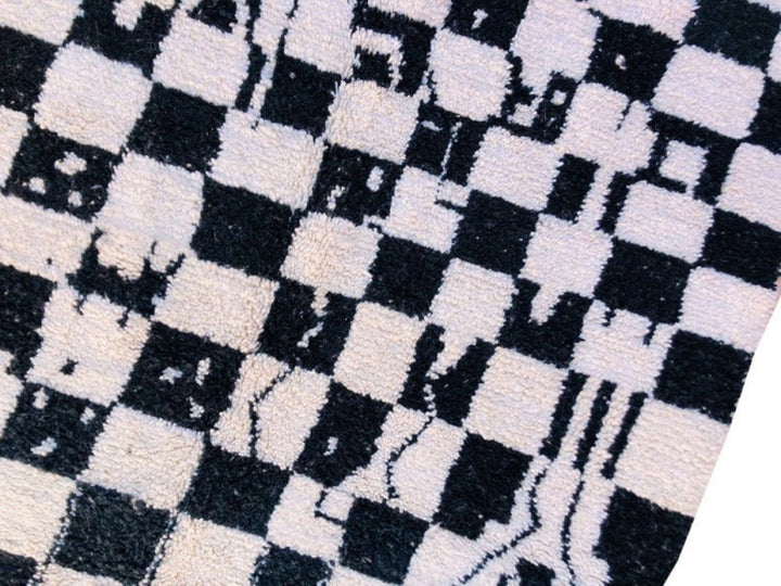 Checkered rug, Moroccan rug checker, Berber moroccan rug,  rug, handwoven wool rug, Mid century rug, Morokko Teppich, tapis