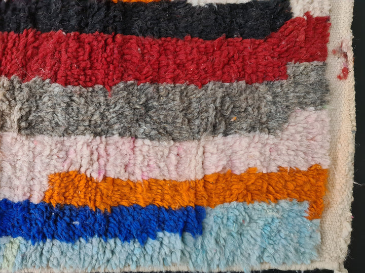 Fabulous Moroccan Rug, Boujaad Rug, Multicolored Rug, Handmade Rug, Berber Rug, Patchwork Rug, Authentic Wool, Bohemian Rug, Tapis Marocain