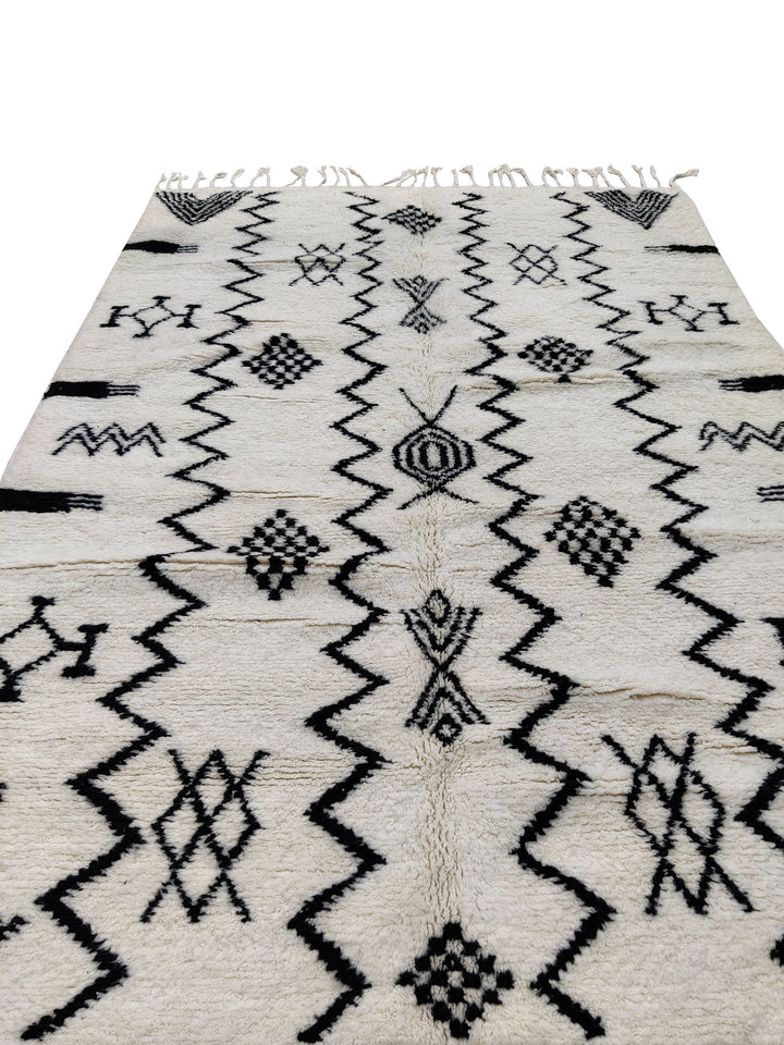 Custom Authentic Rug, Moroccan Rug, Beni Ouarain Rug, Black Rug, Berber Carpet, Tribal Abstract Rug, Tapis Marocain, Morokko Tepisch