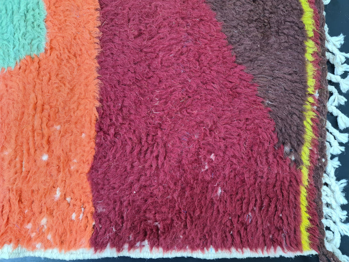 Beni Ourain Rug Tribal Area Rug Abstract Moroccan Rug Beni Ourain Rug  Colorful Wool Rug  Berber Rug Tapis Marocains, Teppish Marokko