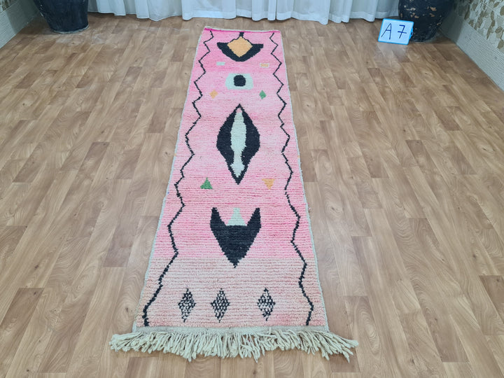 Unique Artistic Moroccan Rug, Handmade Berber Rug, Tribal Bohemian Carpet, Antique Wool Rug, Tapis Marocain, Teppich Marokko.