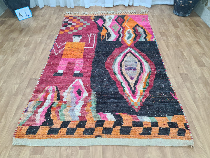  berber boujad rug area rug  moroccan rug   rug  berber carpet  handmade rug oriental carpet  berber rug  tribal rug