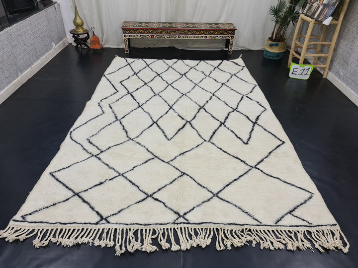 Gorgeous Beni Ourain Rug, Moroccan Handmade Carpet, Tribal Geometric Rug, Berber Wool Rug, Authentic Rug, Tapis berber, Teppish Marokko.