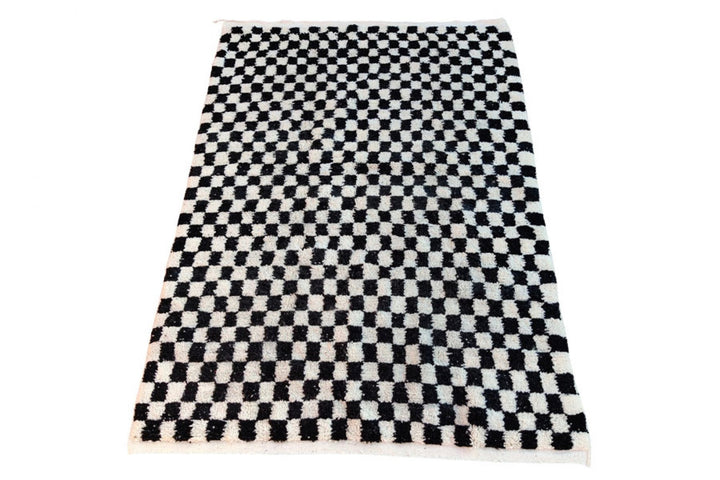 Checkered rug, Moroccan rug checker, Berber moroccan rug,  rug, handwoven wool rug, Mid century rug, Morokko Teppich, tapis