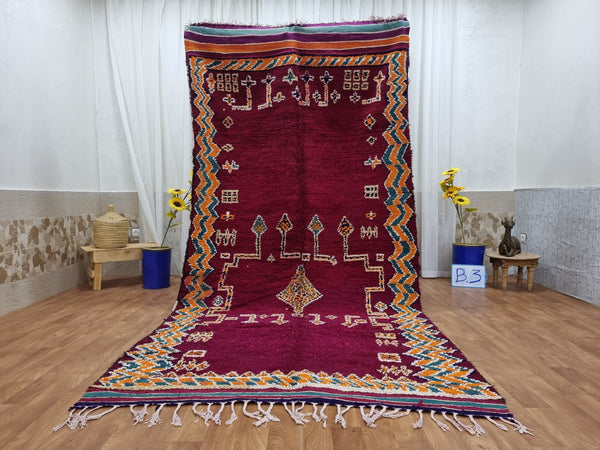 .x. feet beautiful  berber, moroccan rug beni mguild, unique handknotted carpet,  rug ,tapis berbre ,berber rug