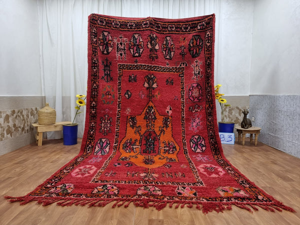. feet beautiful  berber, moroccan rug beni mguild, unique handknotted carpet,  rug ,tapis berbre ,berber rug
