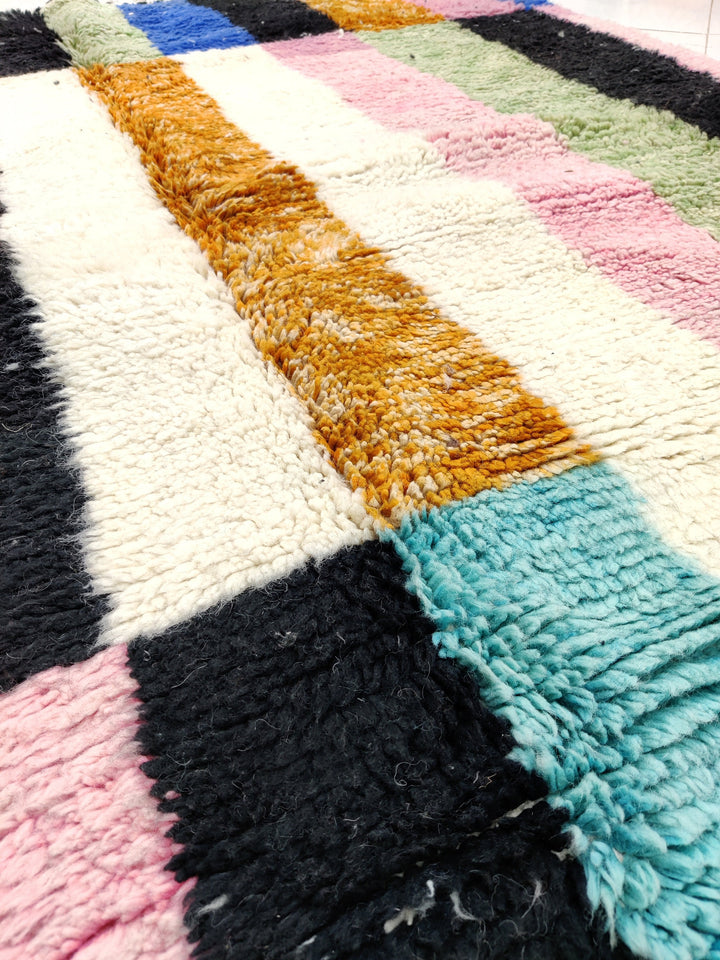 Moroccan rug handmade,  ourain rug, moroccan wool rug, beni ourain rug, moroccan rug handmade berber carpet, handmade wool rug