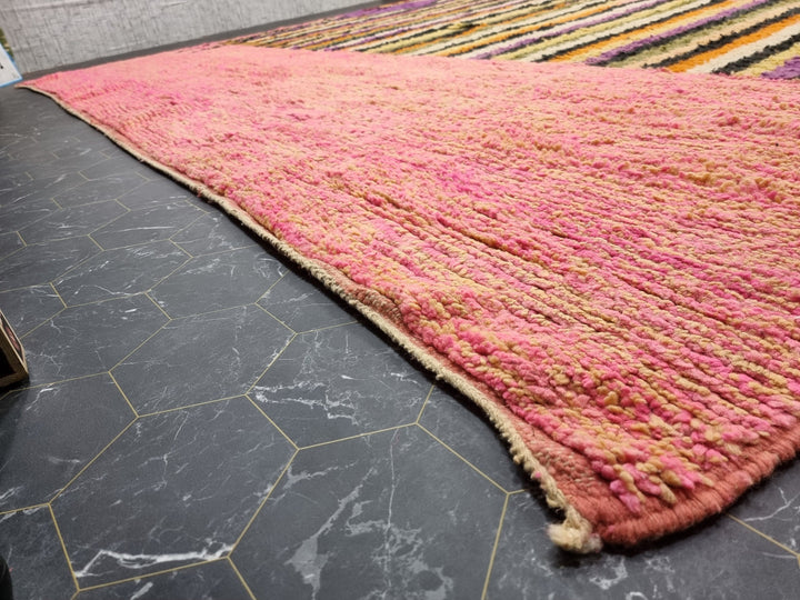 Stunning Boujad Rug, Moroccan Handmade Rug, Abstract Handmade Wool Rug, Moroccan Berber Rug, Colorful Wool Rug, Striped Bohemian Carpet.