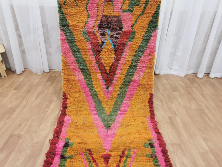 Authentic Moroccan Rug, Handmade Area Rug, Tribal Wool Rug, Pink Abstract Rug, Sheep Wool Rug, Boujaad Rug, Berber Rug, Bohemian Rug