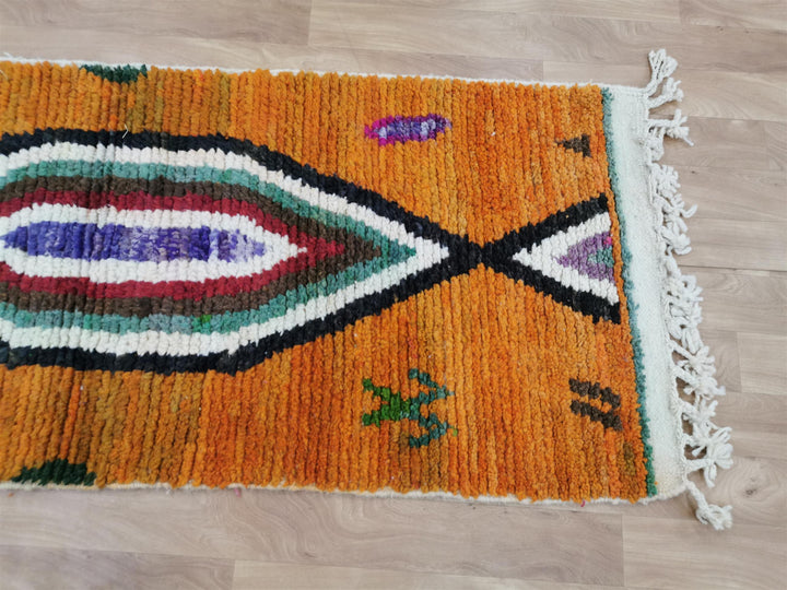 Authentic Moroccan Rug, Handmade Area Rug, Tribal Wool Rug, Pink Abstract Rug, Sheep Wool Rug, Boujaad Rug, Berber Rug, Bohemian Rug