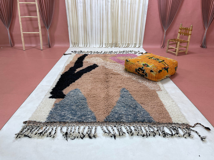 Custom Moroccan Rug, Moroccan Woolen carpet, Buy rugs online, Beni Ourain solid rug, Beni ourain rug, Area rug, Shaggy rugs, Tapis berbere