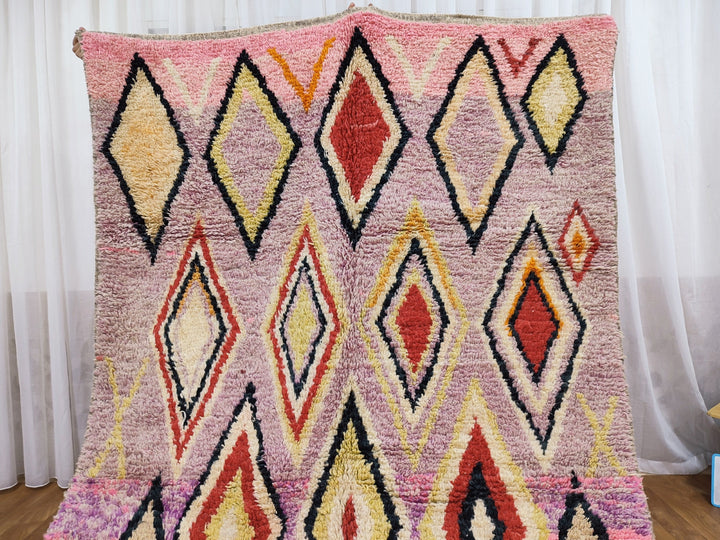 Fabulous Boujaad Rug, Authentic Moroccan Handmade Rug, Colorful Rug, Abstract Rug, Berber Tribal carpet, Bohemian Rug, Wool Rug, Boujad Rug