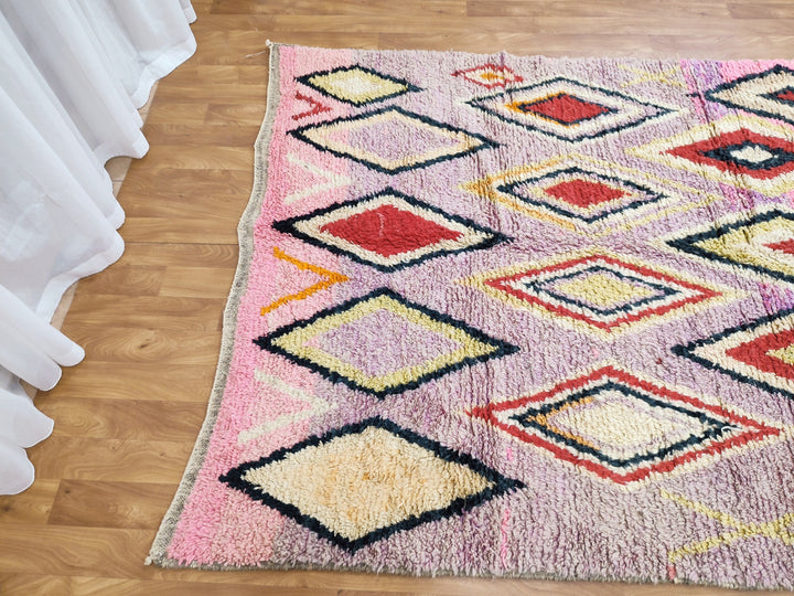 Fabulous Boujaad Rug, Authentic Moroccan Handmade Rug, Colorful Rug, Abstract Rug, Berber Tribal carpet, Bohemian Rug, Wool Rug, Boujad Rug