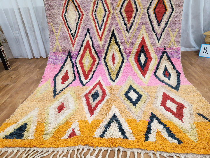 Fabulous Boujaad Rug, Authentic Moroccan Handmade Rug, Colorful Rug, Abstract Rug, Berber Tribal carpet, Bohemian Rug, Wool Rug, Boujad Rug