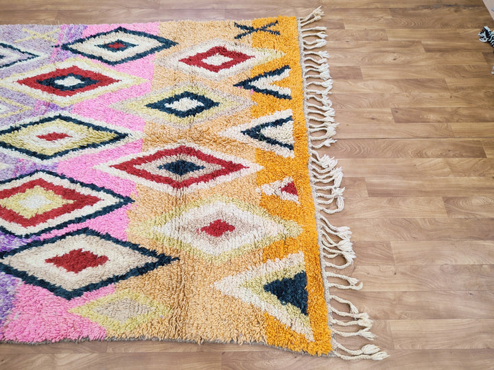 Fabulous Boujaad Rug, Authentic Moroccan Handmade Rug, Colorful Rug, Abstract Rug, Berber Tribal carpet, Bohemian Rug, Wool Rug, Boujad Rug