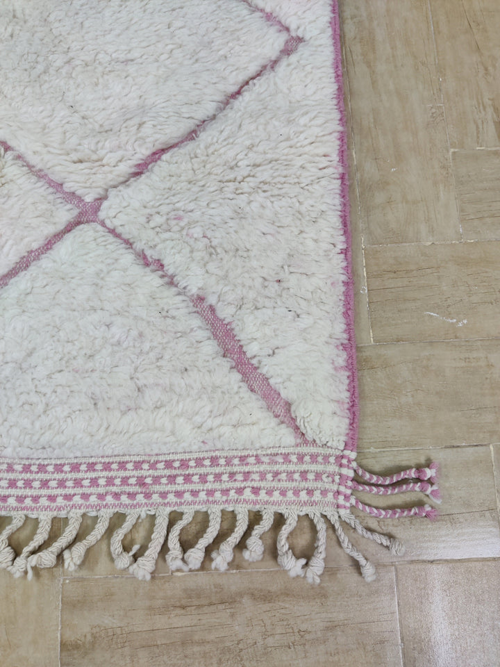 pink moroccan rug, , Beni ourain carpet, Morocco rug, Moroccan style, Large shag rug, Wool rug, Moroccan decor, Berber rug, teppich