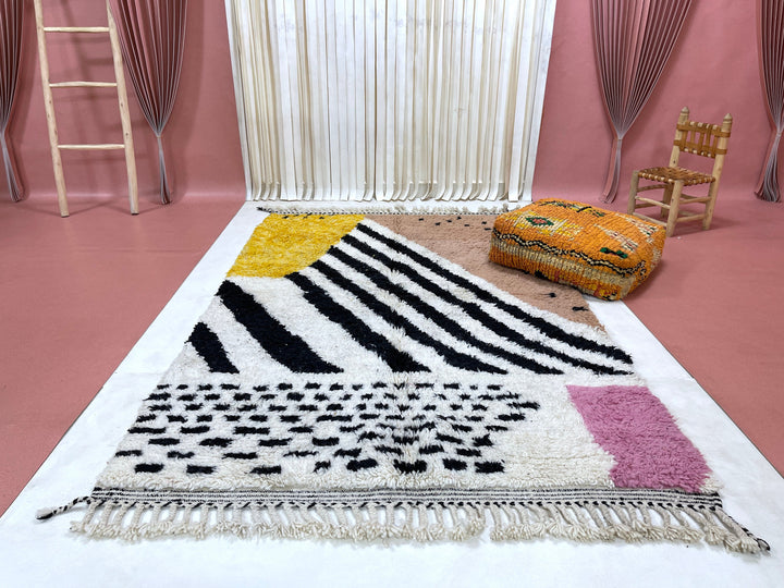 moroccan rugs , beni ourain rug, berber carpet,  rug, bohemian rug, white color rug, soft carpet, handmade gift, art, design