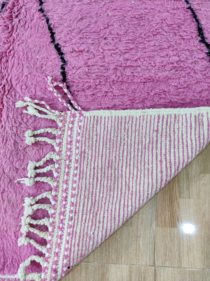 Pink Rug, Handmade Rug, Berber Symbols Rug, Bohemian Rug, Tapis berbere, Beni Ourain, Pink moroccan rug , abstract rug living room