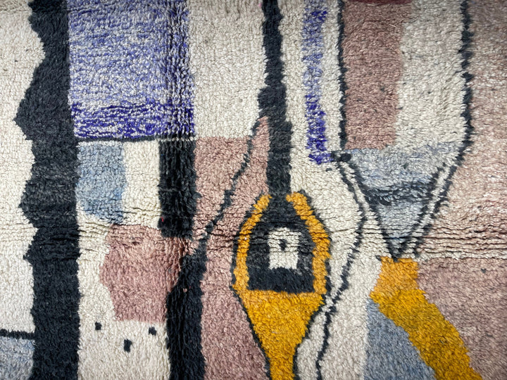 Nomad Moroccan Rug   boujaad moroccan rug  handwoven rug  moroccan shag rug moroccan area rug  Living Room rug