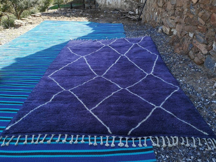 Moroccan blue rug, Beni ourain rug, Mrirt rug, Beniouarain rug, Modern rugs, Made to order rug, tribal rugs, Berber carpet