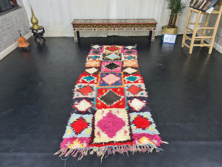 artistic moroccan rug, authentic rug, geometric , handmade carpet ,colorful  moroccan rug, berber carpet, handwoven wool rug